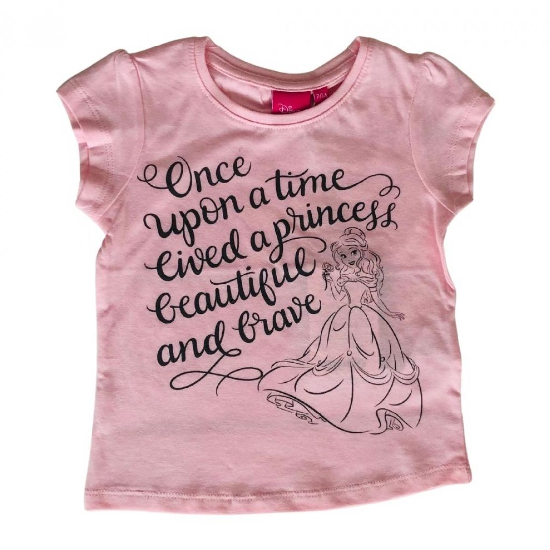 T Shirt Belle Principesse Disney Rosa in cotone organico Lei Disney Rosa