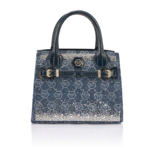 PHILIPP PLEIN Small Shopper Bag Monogram Strass