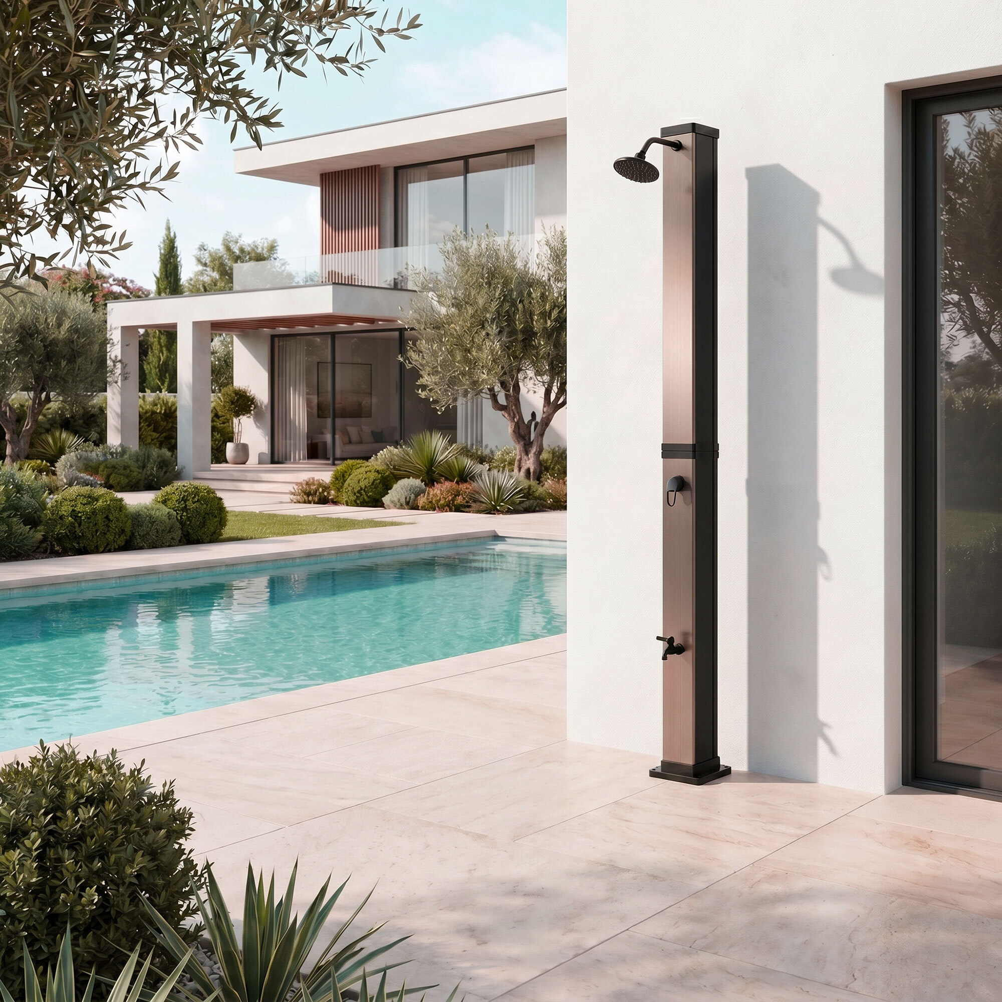 Tanaga Bronze 40 - Doccia Solare Da Giardino 40L