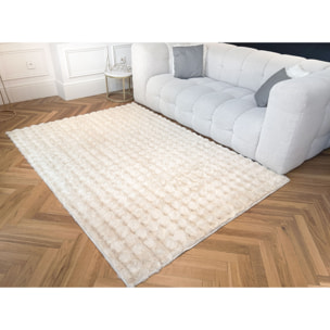 BUBBLE - Tapis doux beige