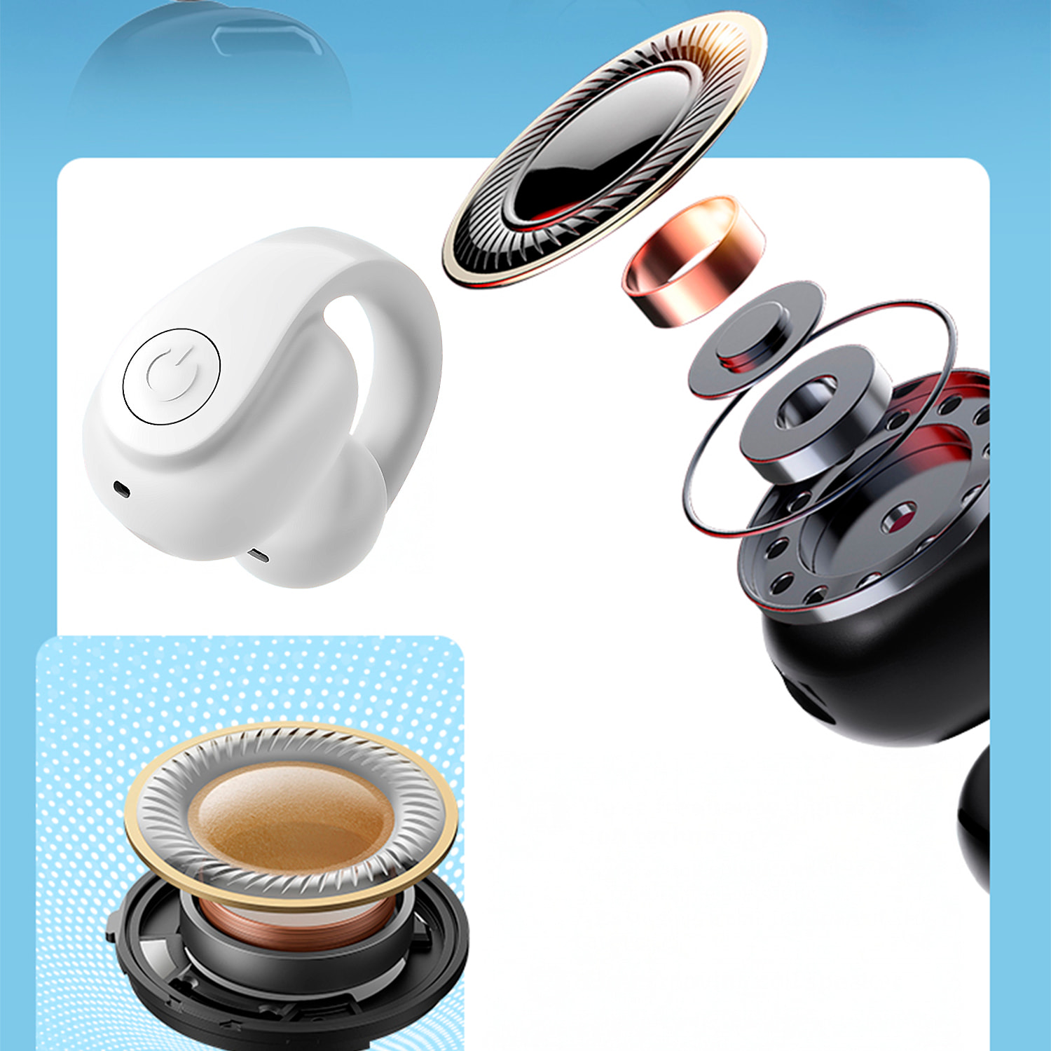 GD11 Auricular Bluetooth 5.4. Teconología OWS con sonido direccional.