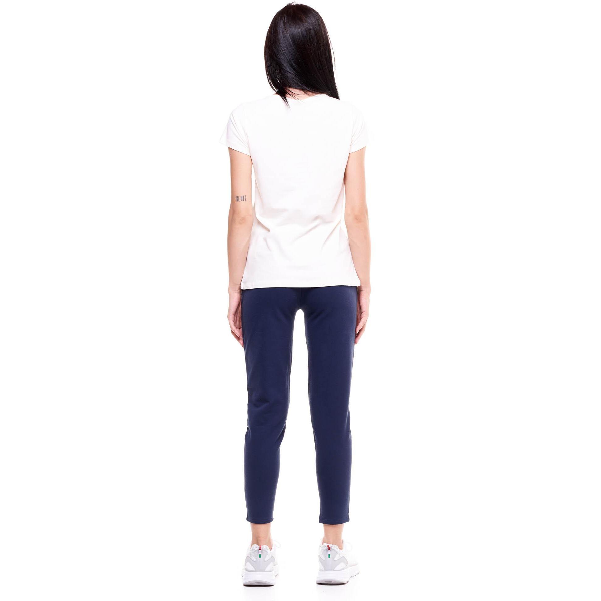 Camiseta básica mujer manga corta cuello redondo