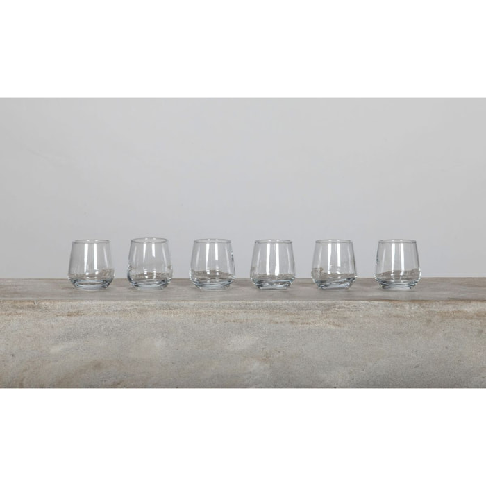 Lot de 6 verrines 9,5cl en verre REGAL