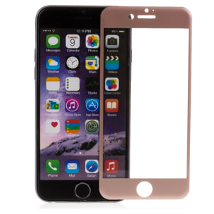 DAM PROTEZIONE IN VETRO TEMPERATO CON BORDO NERO IPHONE 7/IPHONE 8 613 Cm. Colore: oro rosa