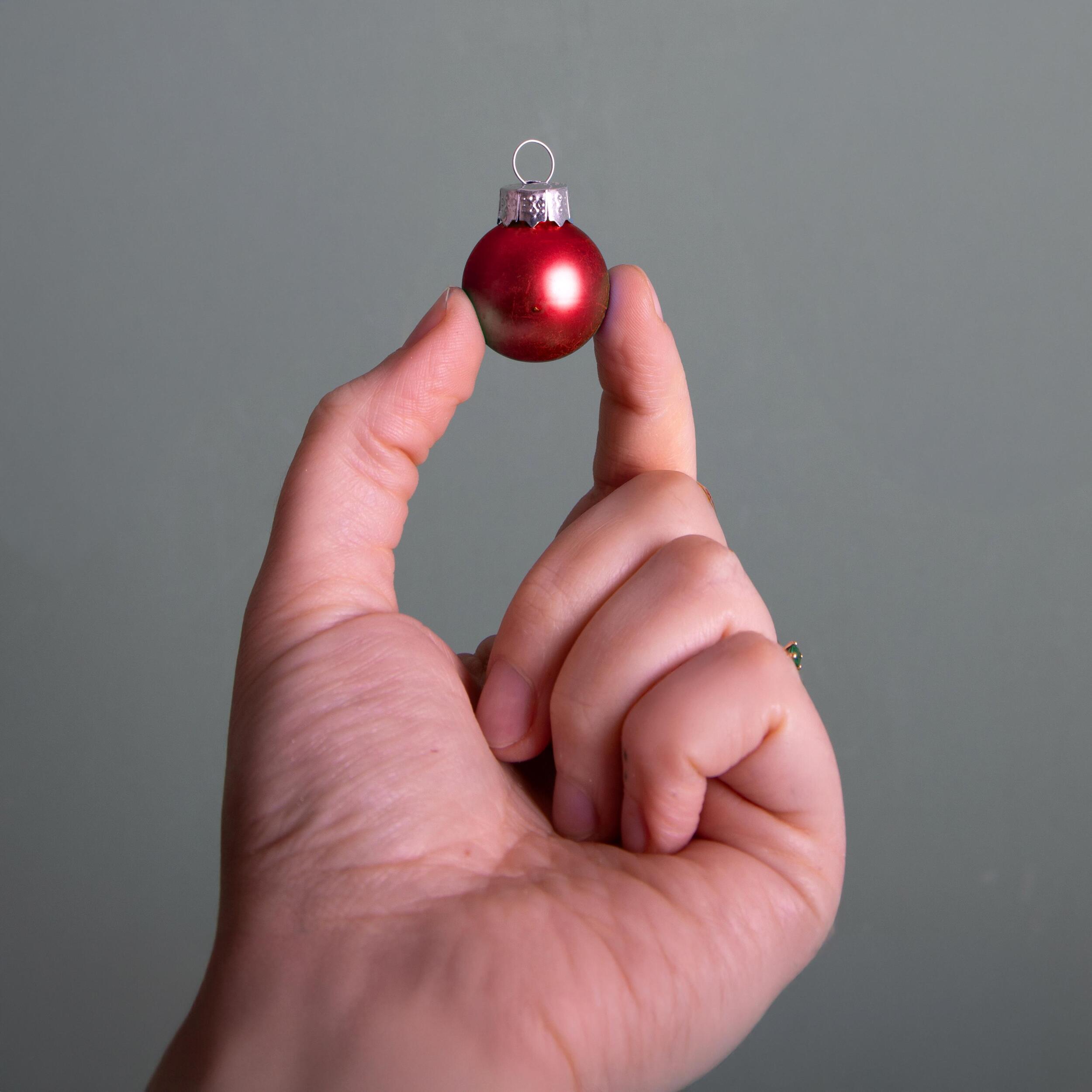 Sfere natalizie - Pezzi 6 - 2,5xH2,5x2,5cm - Bianchi Dino SpA