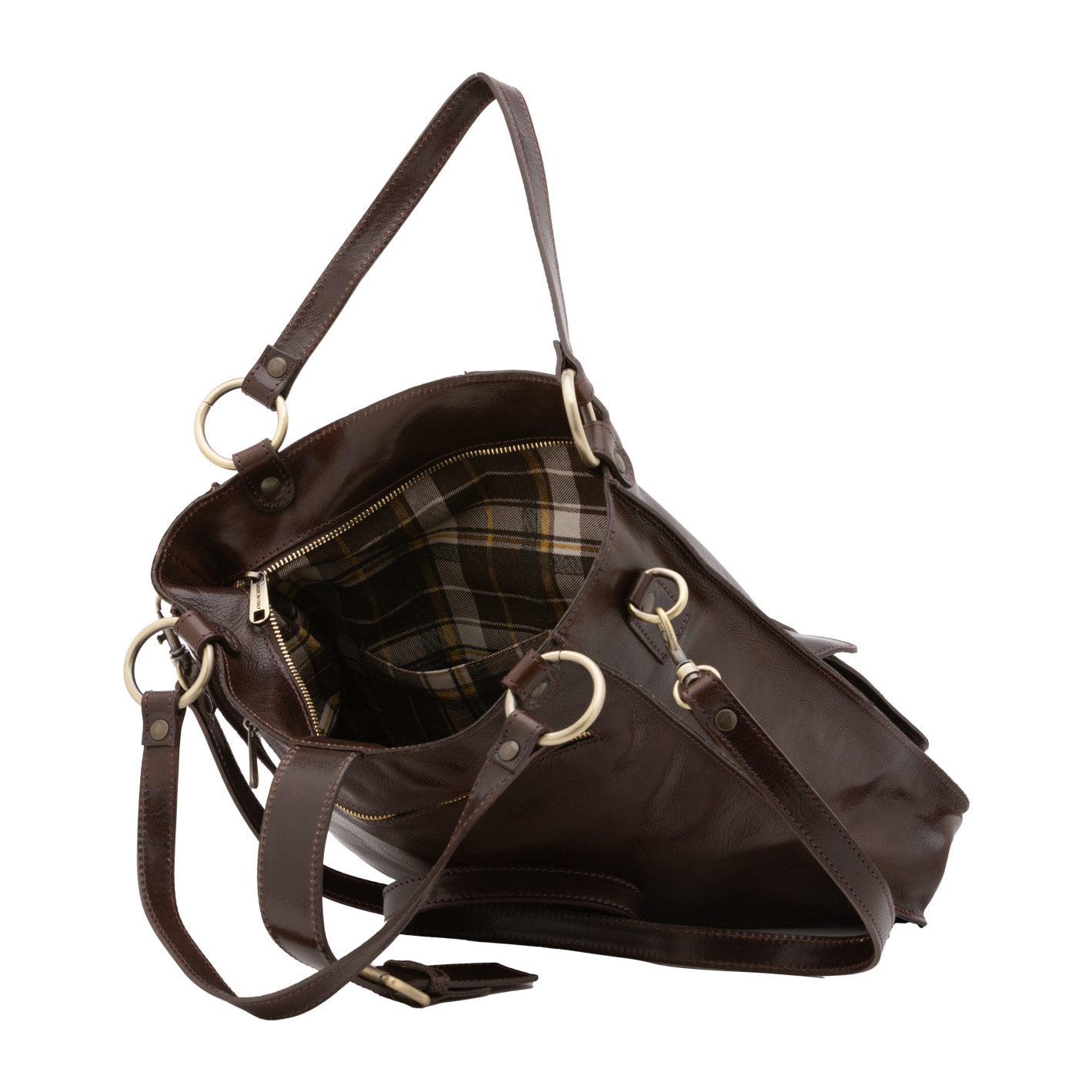 Borsa a spalla  da donna In Vera pelle Made in Italy 38x37x10 cm