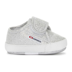 Sneakers Superga Bambina Grigio 4006 Baby Strap Lame