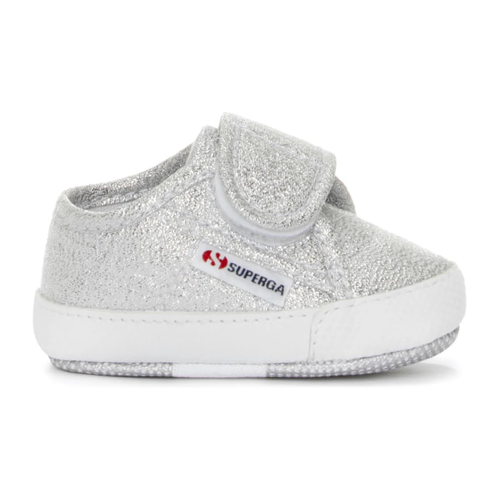 Sneakers Superga Bambina Grigio 4006 Baby Strap Lame