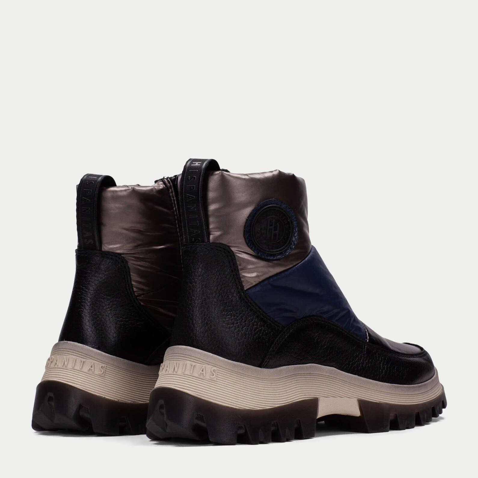 Botin sport Meryl Negro marino 4 cm