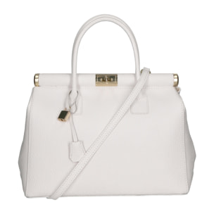Borsa a mano da donna - Modello Aleria - Vera pelle - 35.0 x 26.0 x 16.0 cm