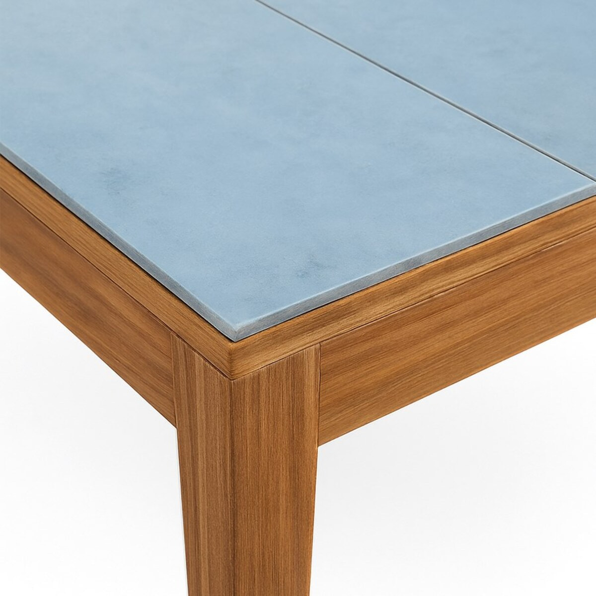 Tavolo da pranzo 200x100cm gambe legno e top in piastrelle - Kerk
