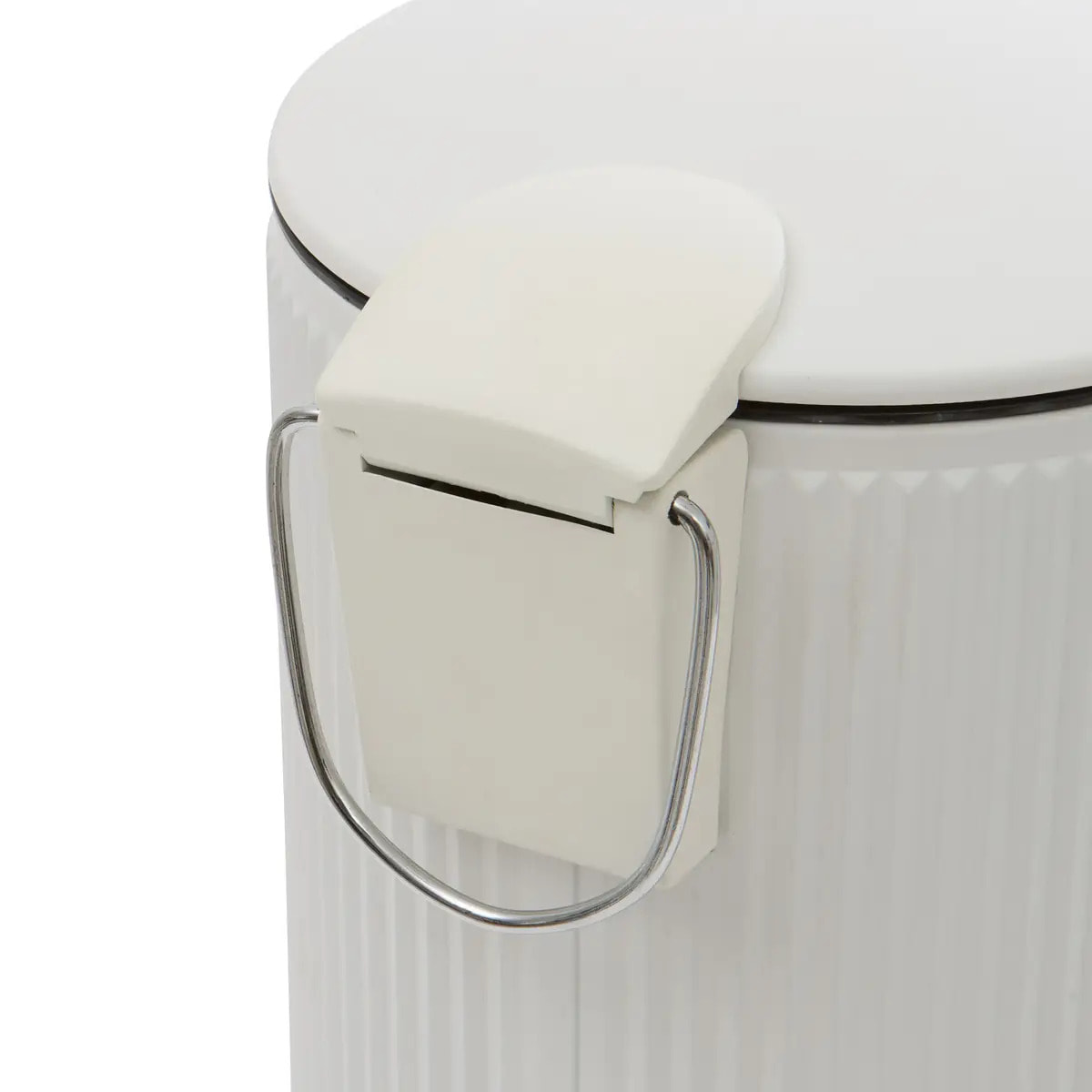 Poubelle Solis ronde 2,7L blanc