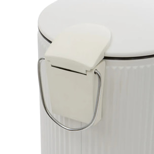 Poubelle Solis ronde 2,7L blanc