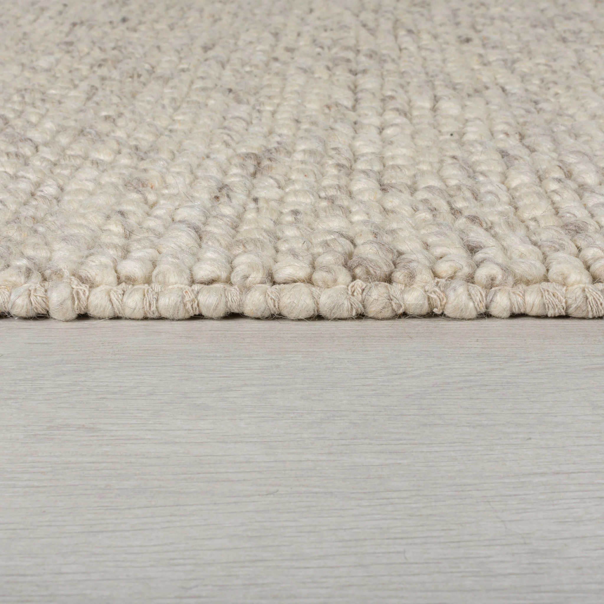 Tapis laine bouclée de couloir MINERALS Beige