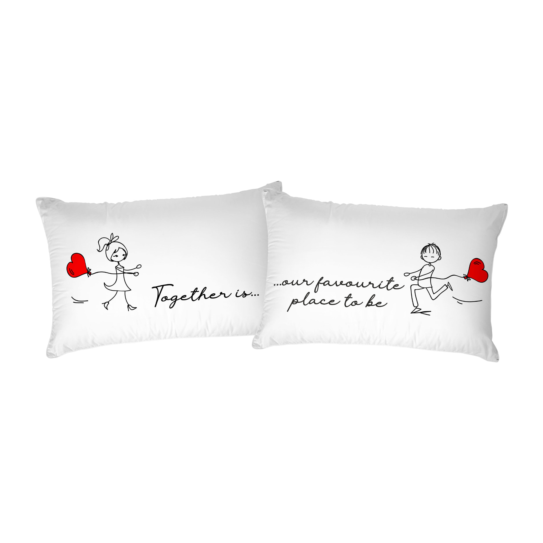 COPPIA FEDERE PRINTED, 100% Cotone, Stampa Digitale, Made in Italy - 47
