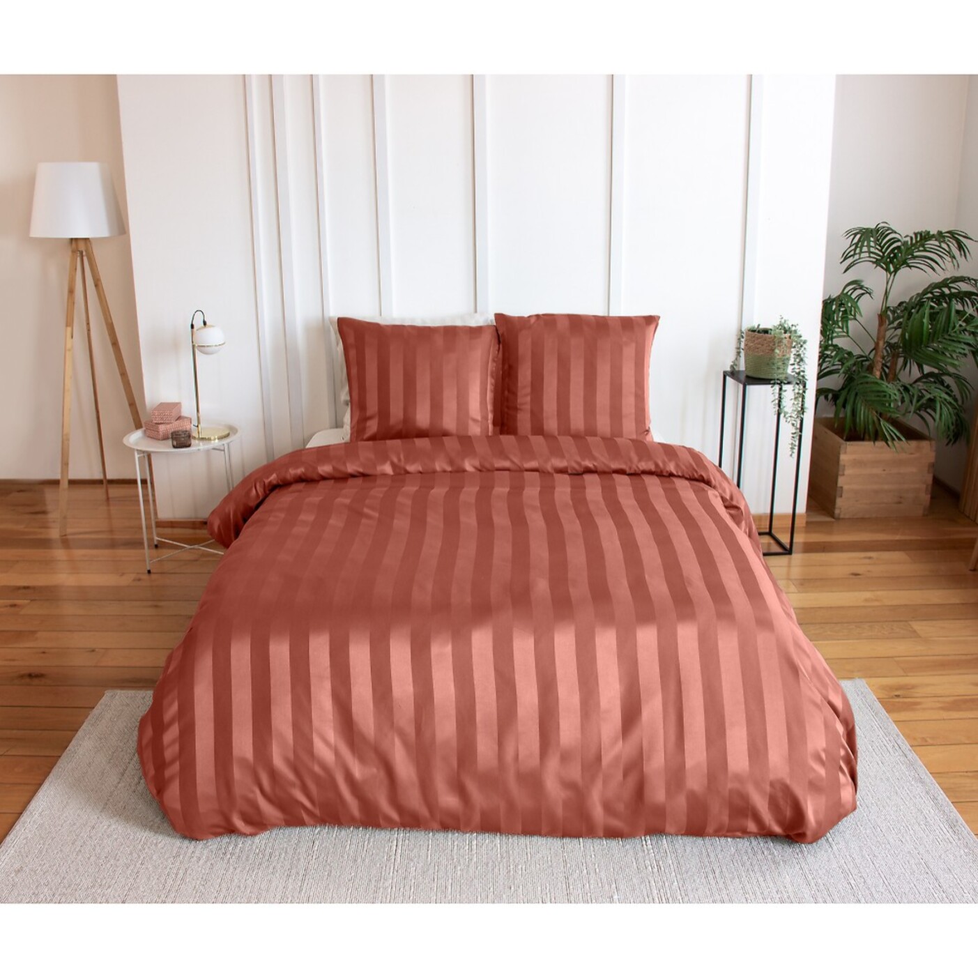 Parure housse de couette 3pcs 100% microfibre_tomette 220x240 cm