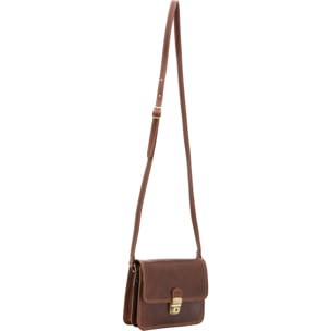 Borsa a tracolla da donna - Modello False - Vera pelle - 20.0 x 16.0 x 7.0 cm