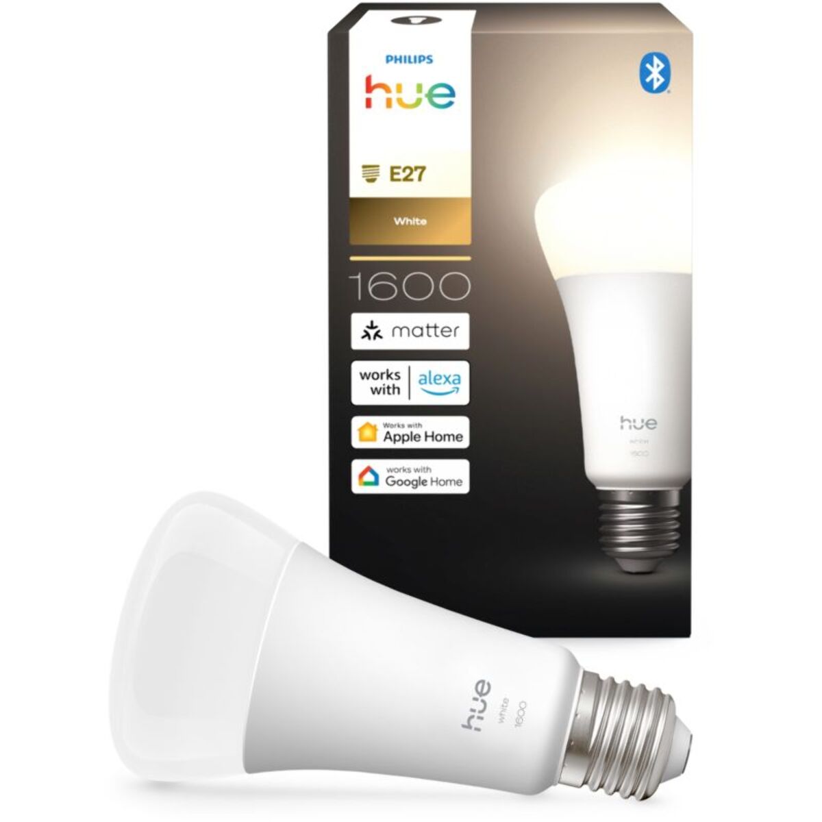 Ampoule LED connectée PHILIPS HUE E27 White 100W