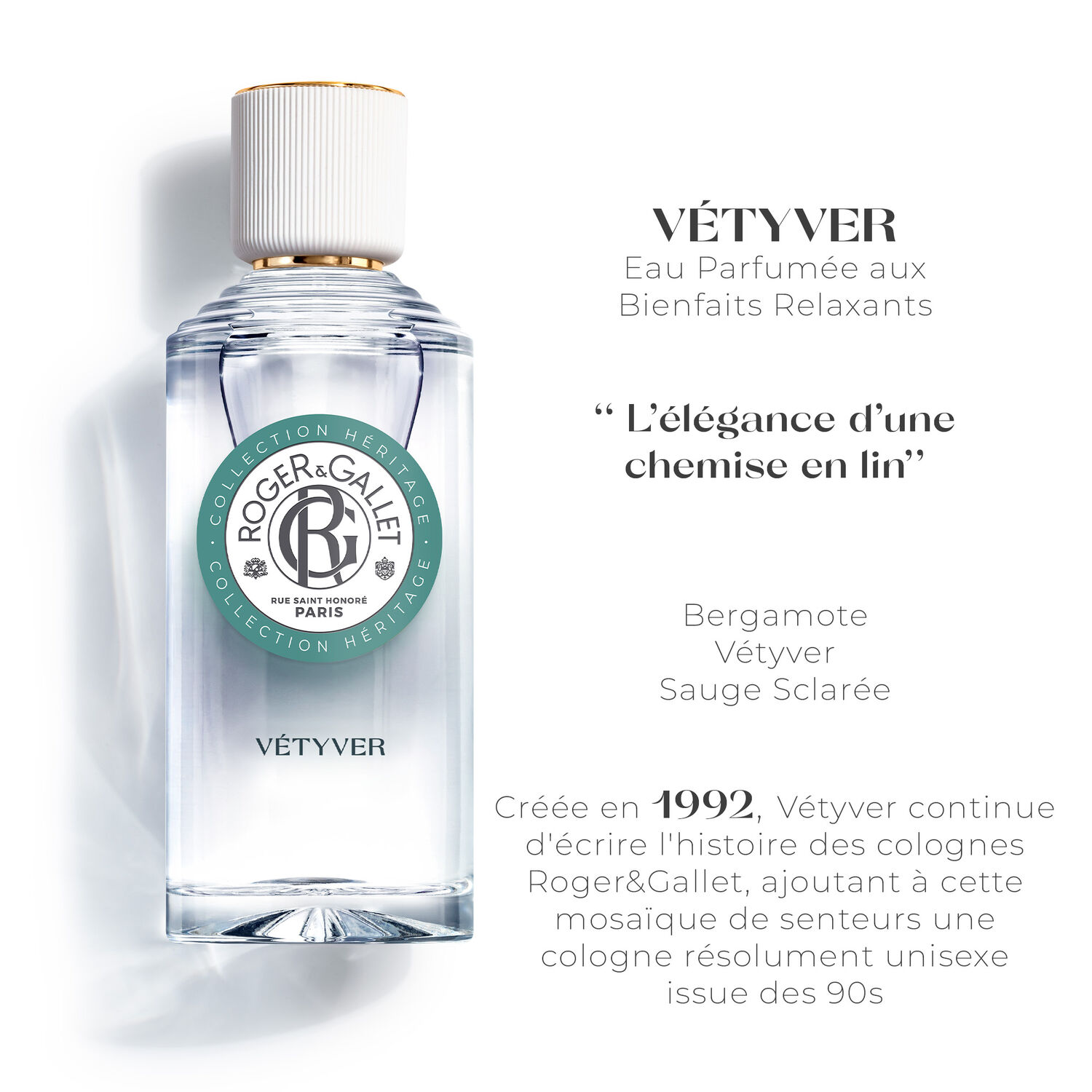 Vétyver - Eau Parfumée Bienfaisante 100ml