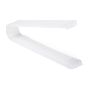 Kubits, pinza dal raffinato e morbido finitura in colore bianco.