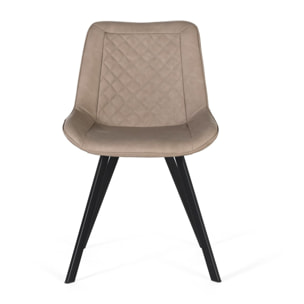 Silla de Tapizado Pu 52 Cm Estilo Contemporáneo