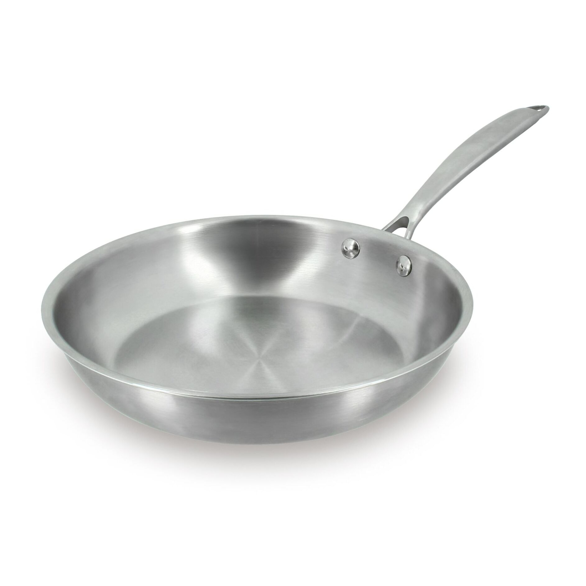 Poêle en acier inoxydable 24cm - fait en France - tous feux TRIPLY