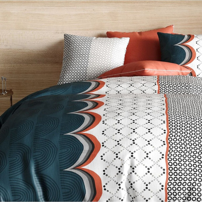 Parure Housse De Couette 3pcs 100% coton 57fils Antan