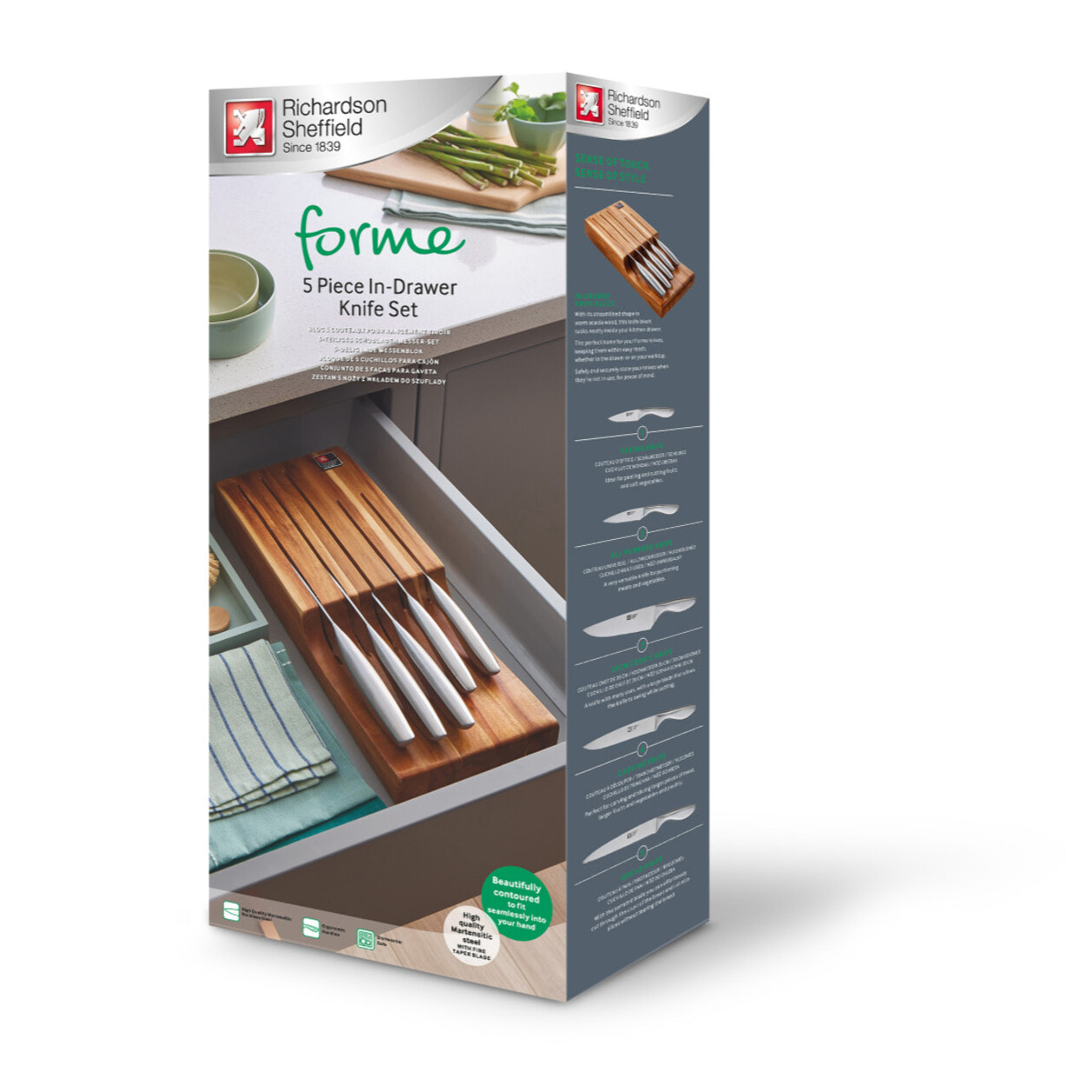 Forme - Bloque de almacenamiento de cajones de 5 piezas
