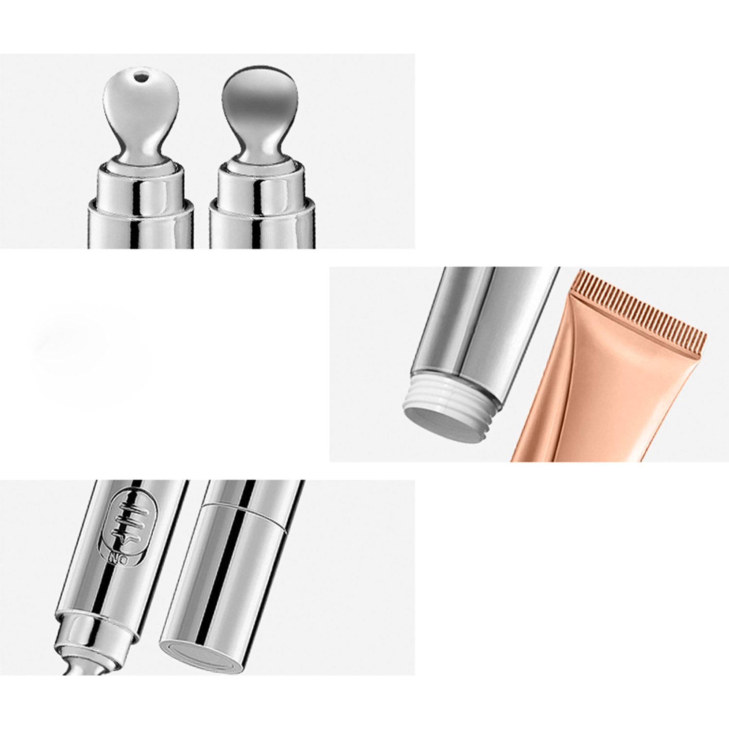 Massaggiatore contorno occhi + crema idratante. Microvibrazioni ad alta frequenza. Effetto rilassante e rassodante.