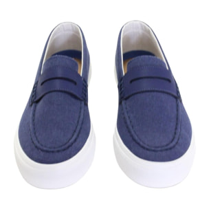 Scarpe da barca Docksteps blu navy in tessuto