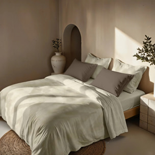 Housse de couette 100 % coton 80 fils Naquera