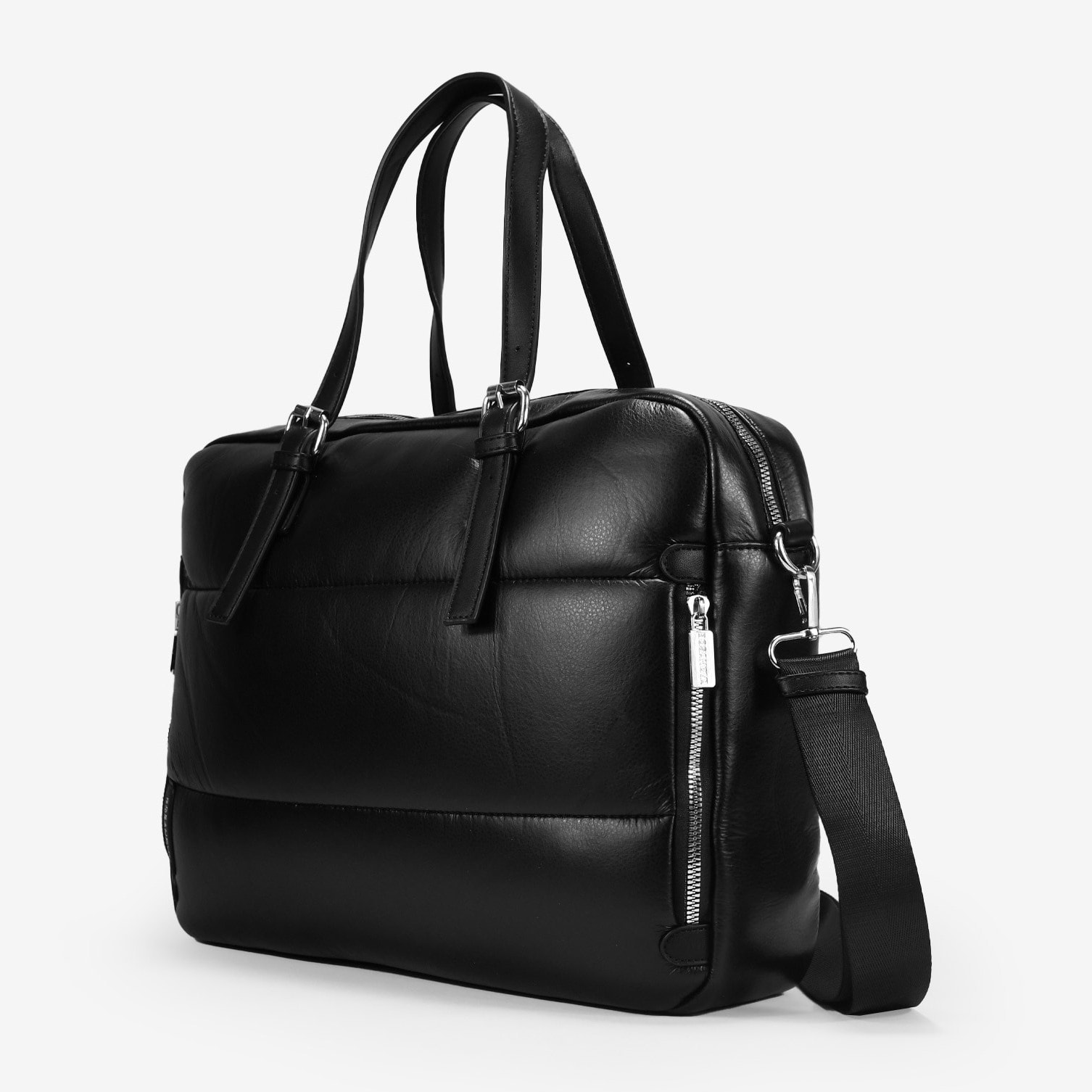 Bolso de hombro negro para portátil