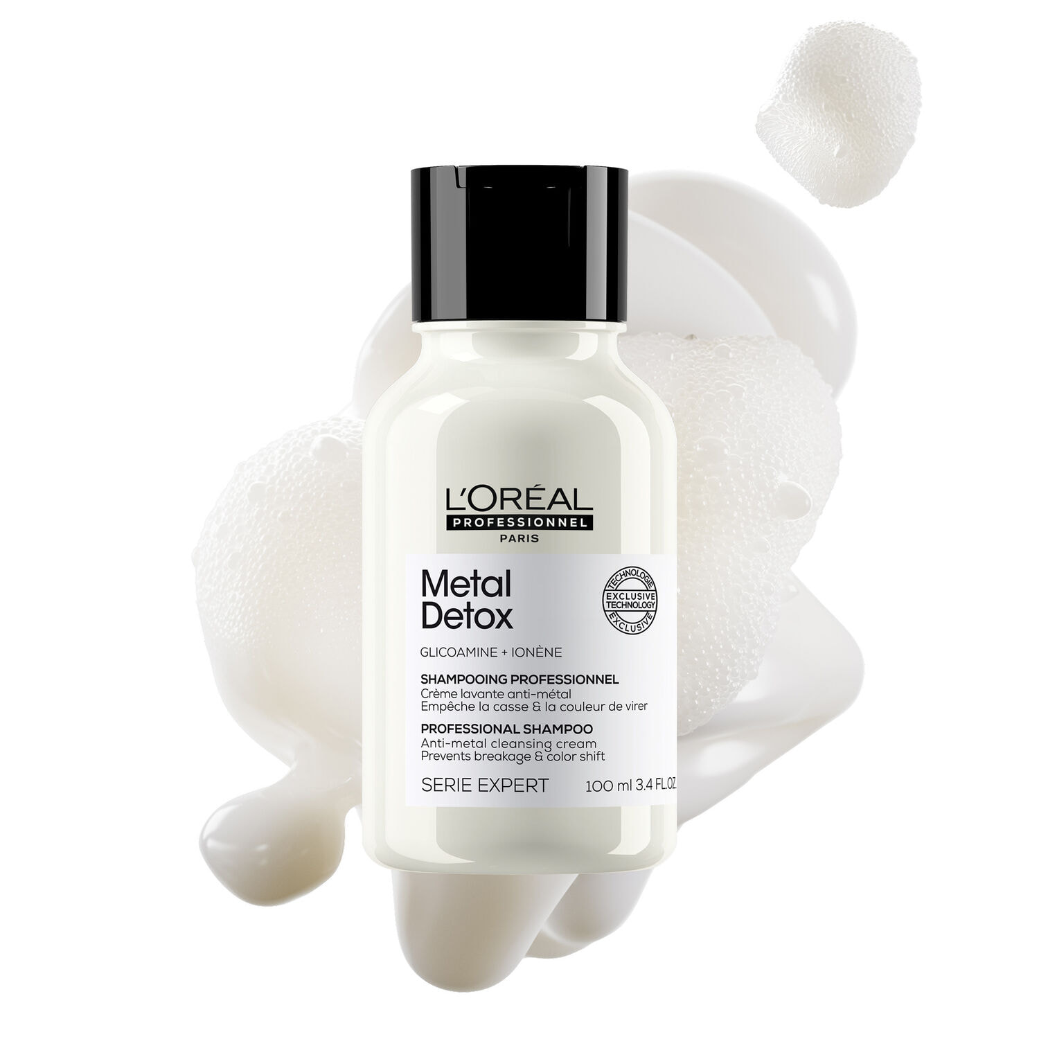 Serie Expert Metal Detox - Shampoing anti-métal pour cheveux sensibilisés et cassants.