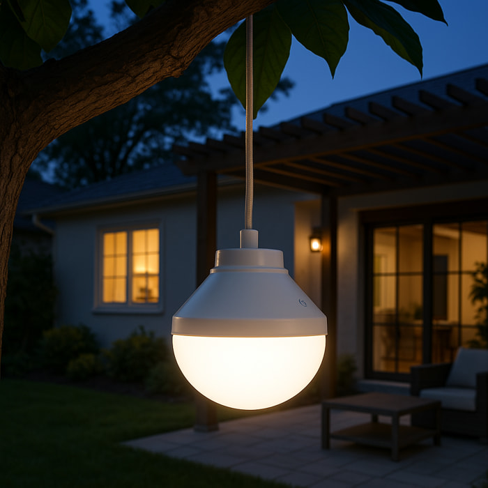 Ampoule nomade rechargeable LYS avec télécommande