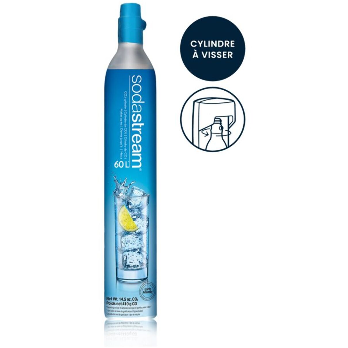 Cylindre CO2 SODASTREAM Recharge CO2 supplément Originale à vis