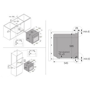 Four encastrable ASKO OTP56BGH - Pyrolyse - Chaleur pulsée - Porte froide - Rails télescopiques - Écran tactile