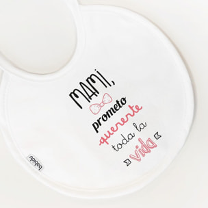 Babero Nacimiento Frase M Blanco Talla Uni