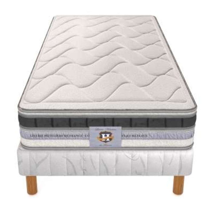 ENSEMBLE Cheverny - Matelas 1 Place + 1 Sommier