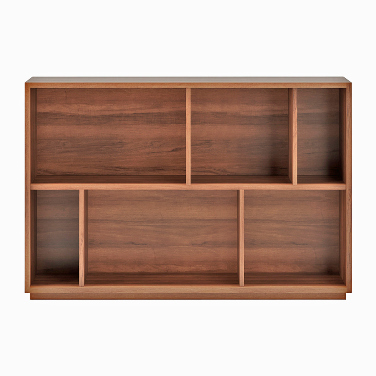 Estantería librería Nack melamina nogal 80x119x32 cm