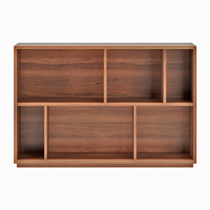 Estantería librería Nack melamina nogal 80x119x32 cm