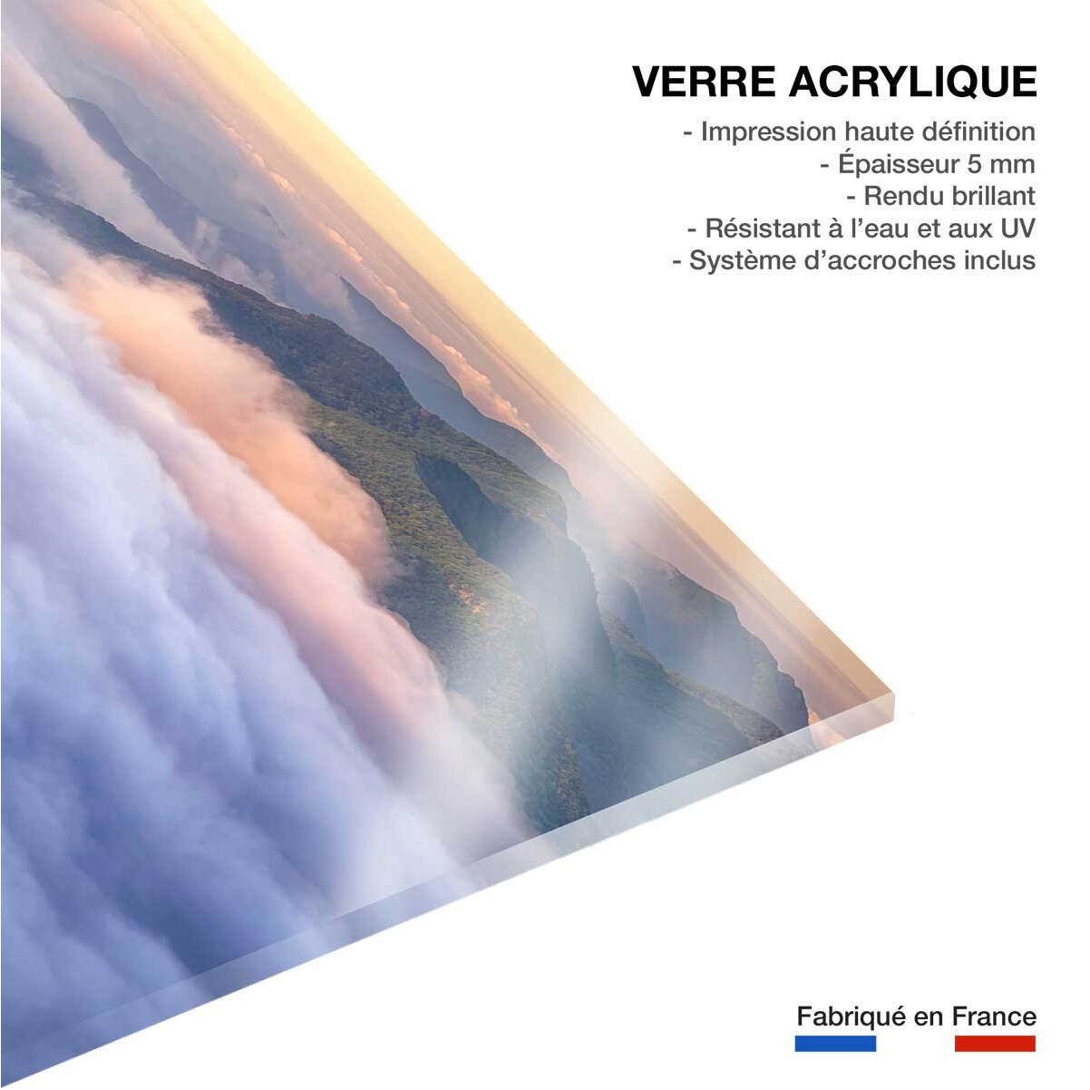 Tableau paysage sur le rocher  Tableau plexiglas