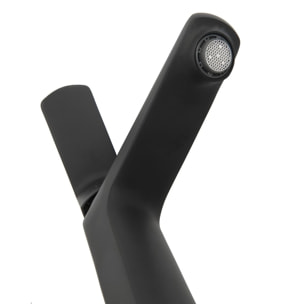 Mitigeur lavabo Feel, sans tirette, noir mat, SATBSFEEL271C avec une garantie de 5 ans