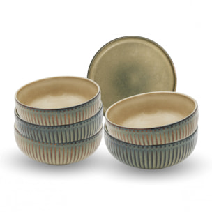 Lot de 6 bols médiums, TERRALHA