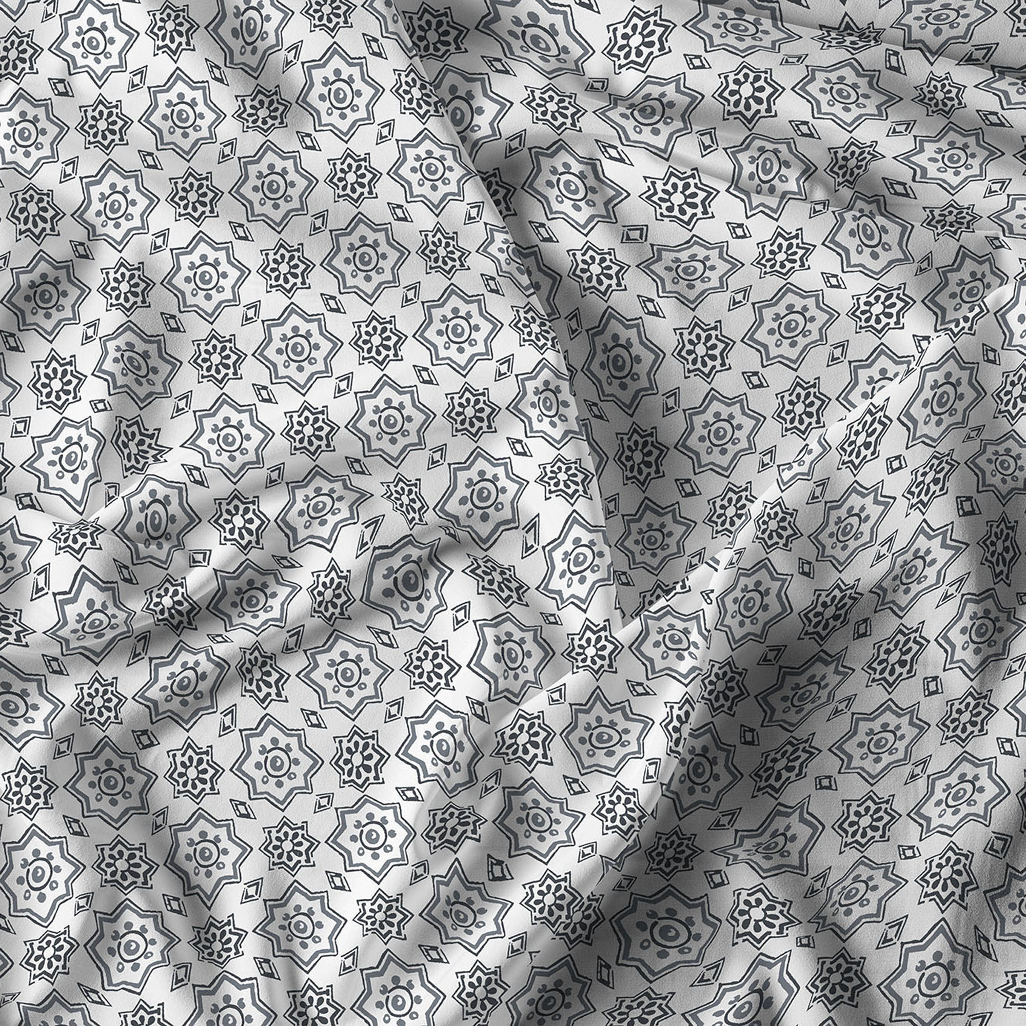 PARURE COPRIPIUMINO PRINTED COLORS, 100% Cotone, Made in Italy - FLOYD FUMO