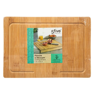 Planche à découper 35x24cm bambou rebord