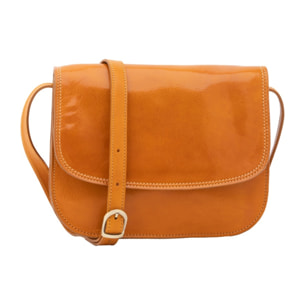 Borsa a tracolla da donna - Modello False - Vera pelle - 27.0 x 20.0 x 12.0 cm