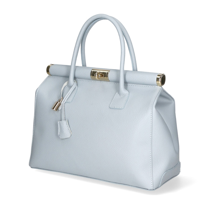 Borsa a mano da Donna Eleonora in Vera Pelle Made in Italy 26x35x16 cm