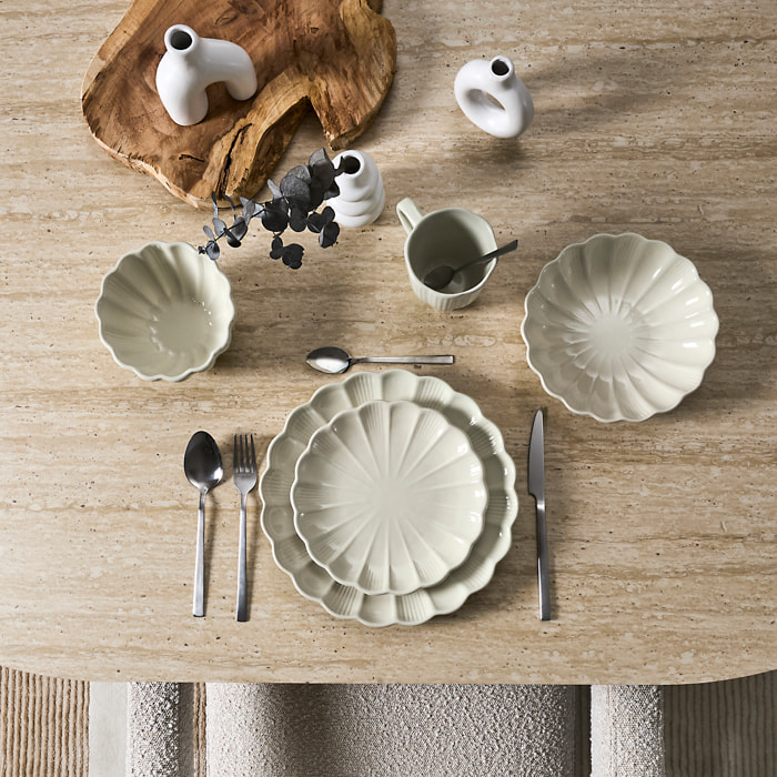 Assiette Creuse Calista Ecru D20cm