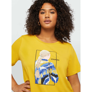 Fiorella Rubino - Camiseta con estampado - Amarillo