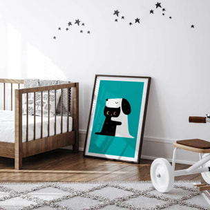 Affiche enfant calin ami ennemi  Affiche seule